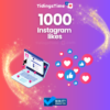 1000 Instagram likes