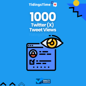 1000 Twitter (X) Tweet Views