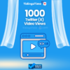 1000 Twitter (X) Video Views