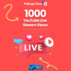 1000 YouTube Live Stream Views