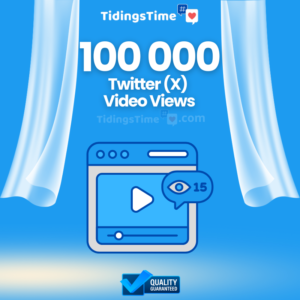 100000 Twitter (X) Video Views