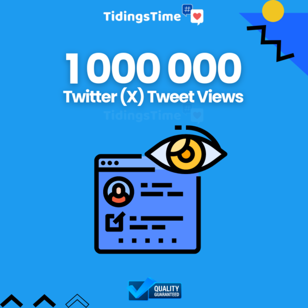 1000000 Twitter (X) Tweet Views