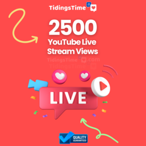 2500 YouTube Live Stream Views